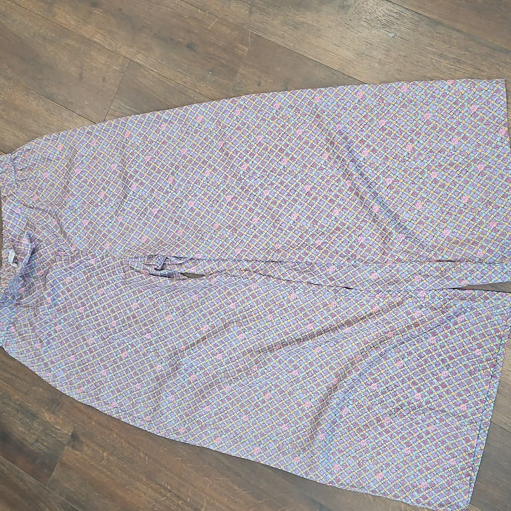 Floreat Anthropologie Lounge Pants Wide Leg Pastel Floral Boho Silky Large